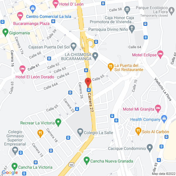 Map of Erwing Manuel Ardila Durán