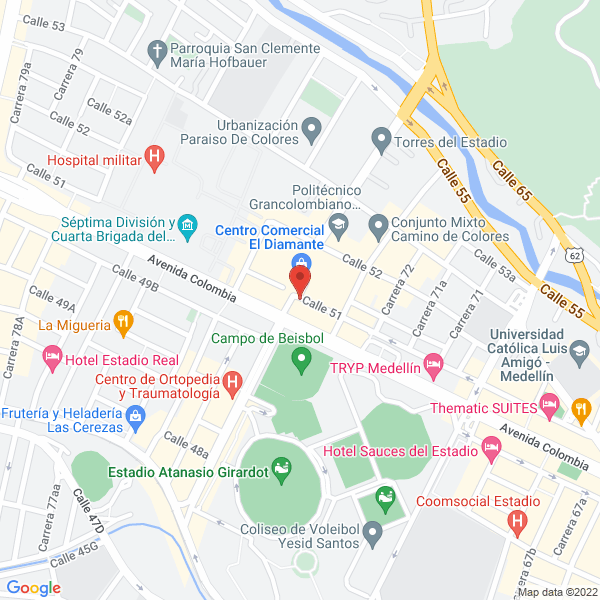 Mapa de Area Deportiva