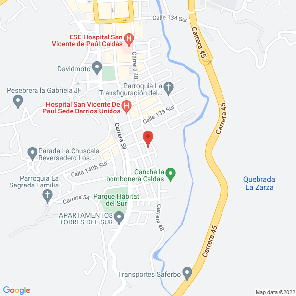 Mapa de Arepas Caldeñas Del Sur