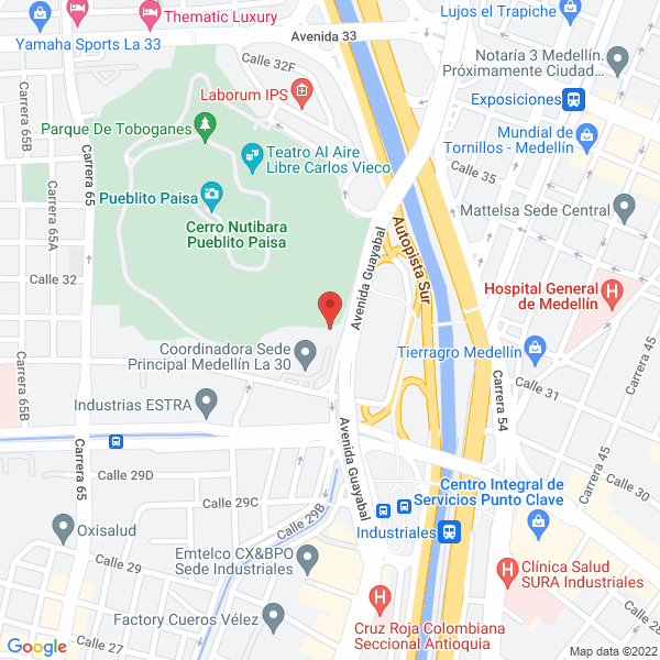 Mapa de Arepas Lute