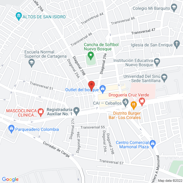 Map of Bustos Reyes & Cía. Ltda.