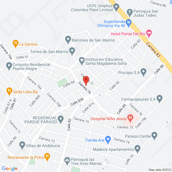Map of C & F Ingenierías Ltda.