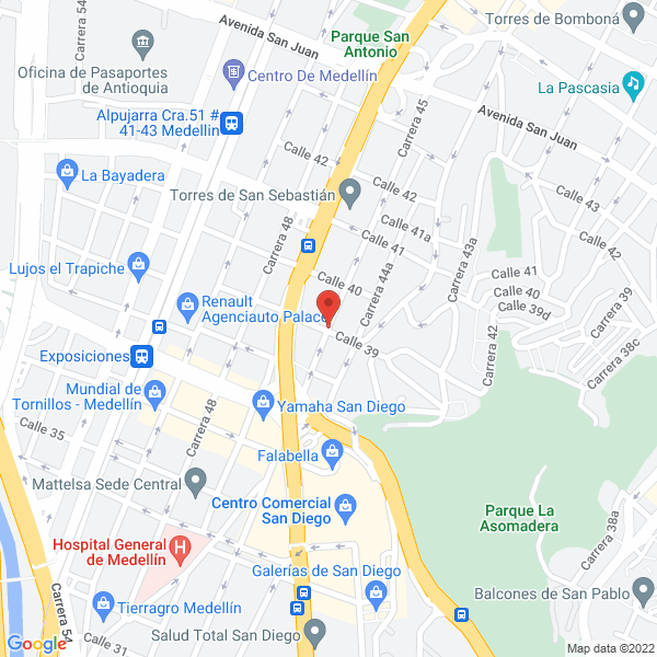 Mapa de Biomotors S.A.S