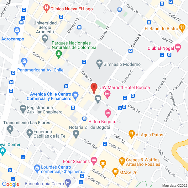 Mapa de Aurum Banca De Inversión S.A.S.