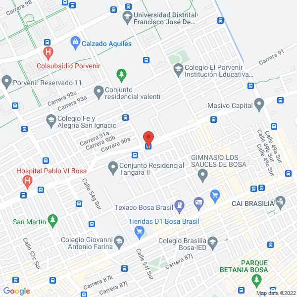Mapa de Restaurante Rio Estrella