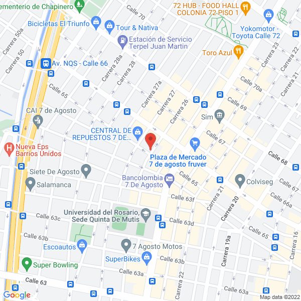 Mapa de Autopartes Express