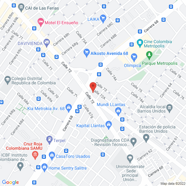 Mapa de Autorefrigeración Ltda.