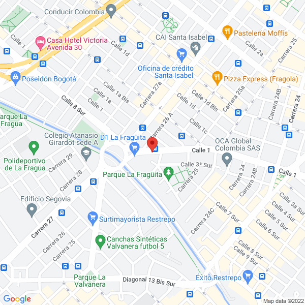 Map of Autos Casadiego La Estación S.A.S.