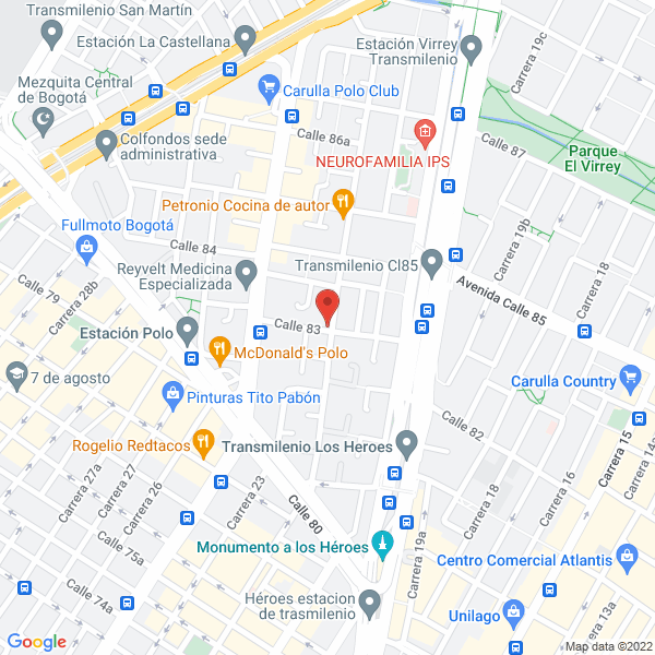 Mapa de Auto Servicio Dino Y Cía Ltda