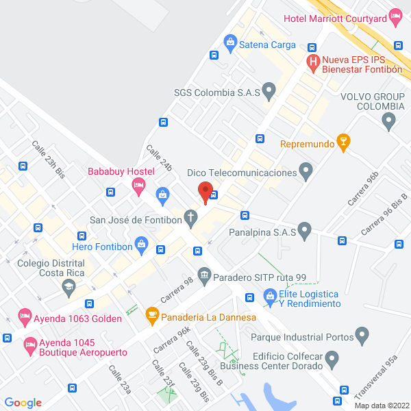 Mapa de Autoservicio Fontimercar La 100