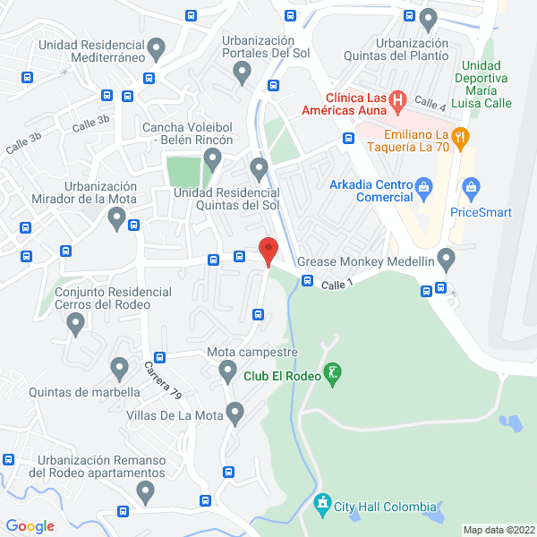 Mapa de Avanti Eventos Y Mercadeo