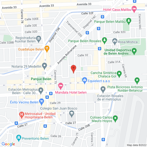 Mapa de Casa Hogar "El Refugio"