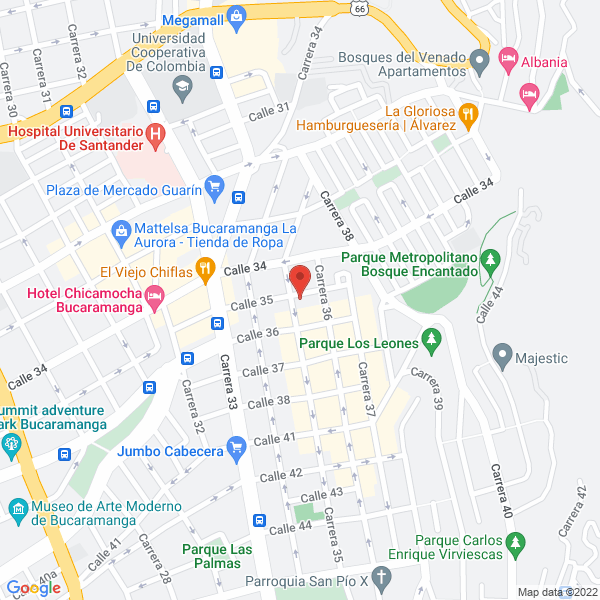 Map of Casa Hogar Geriátrica Vida Plena