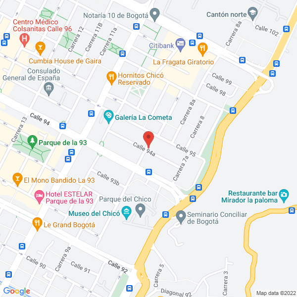 Mapa de Clínica De Venas Ltda