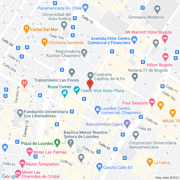 Mapa de Clínica Del Seno
