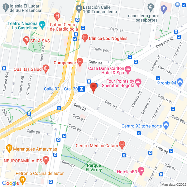 Mapa de Clínica Estética Dental 24 Horas