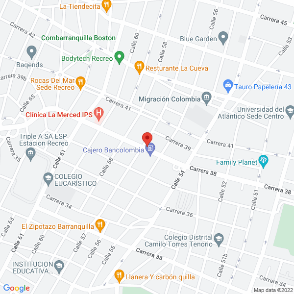 Map of Clínica General El Recreo