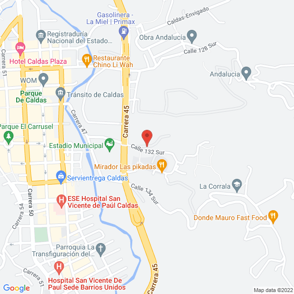 Mapa de Club Escuela De Natación Caldas