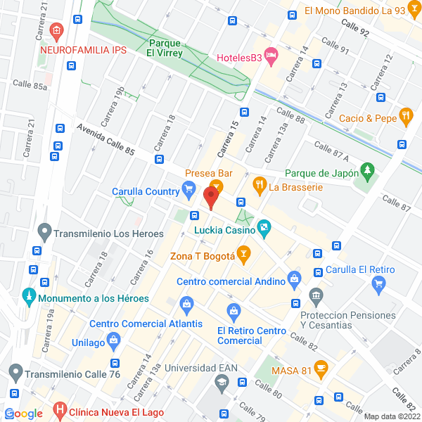 Mapa de Club Folclórico Colombiano Folcloclub