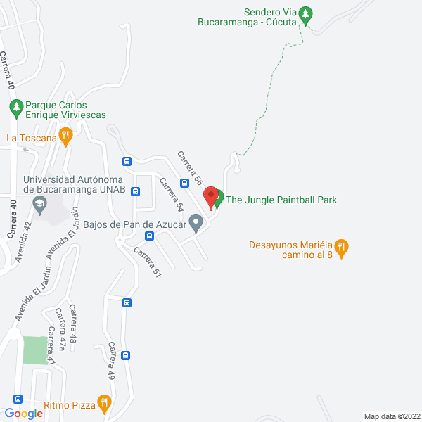 Map of Club Halcones De Santander Patinaje