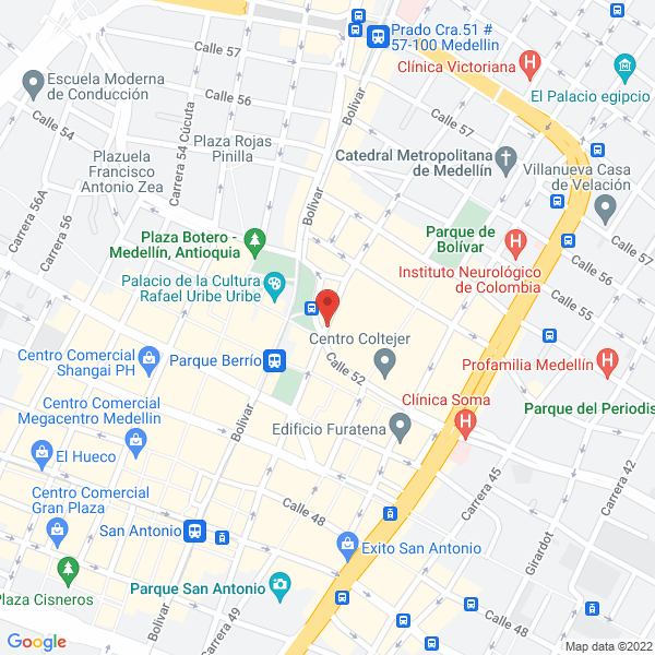 Mapa de Club Rotario Medellín