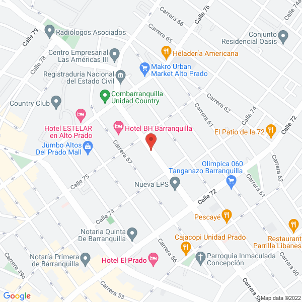 Map of Centro De Enfermedades Mamarias Del Caribe