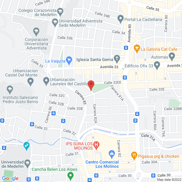 Mapa de Centro Cultural Nueva Villa De Aburrá