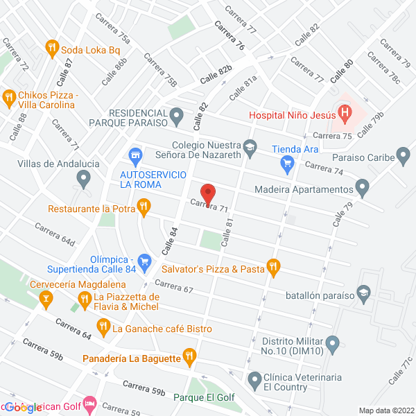 Map of Casa Petrolins