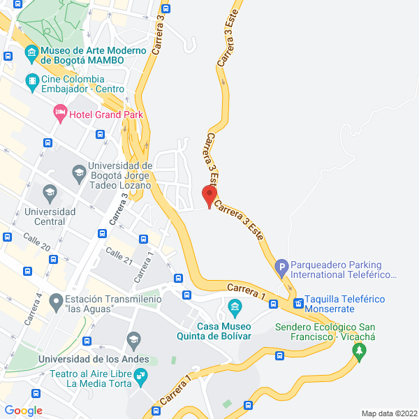 Mapa de Casa Santa Clara Cerro De Monserrate