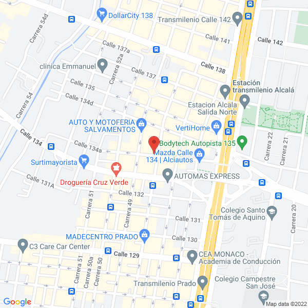 Mapa de Casacubo Ltda.