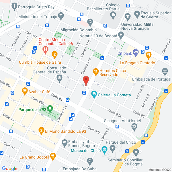 Mapa de Cigarrería Panini Express