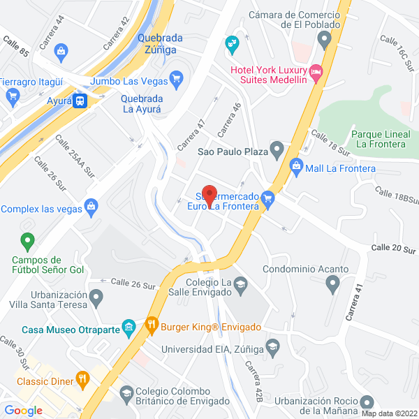 Mapa de Claudia Parra S.A.