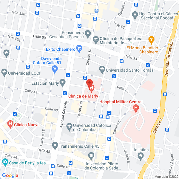 Mapa de Clínica De Marly
