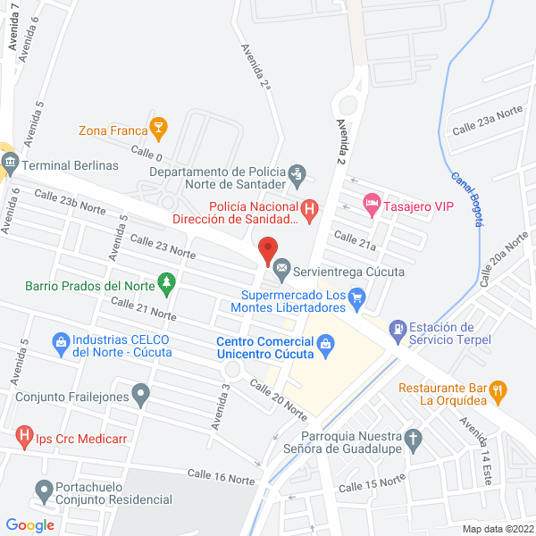 Map of Cenabastos S.A.