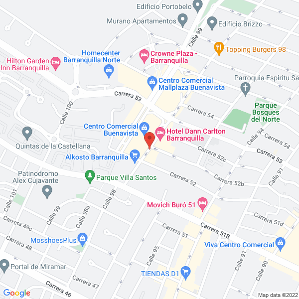 Map of Centro Comercial Buenavista