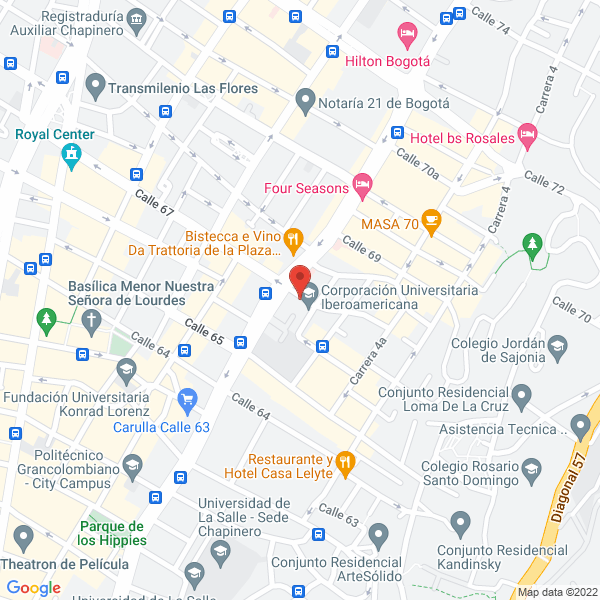Mapa de Centro Cultural Rosa Cruz - Amorc Nuevo Mundo
