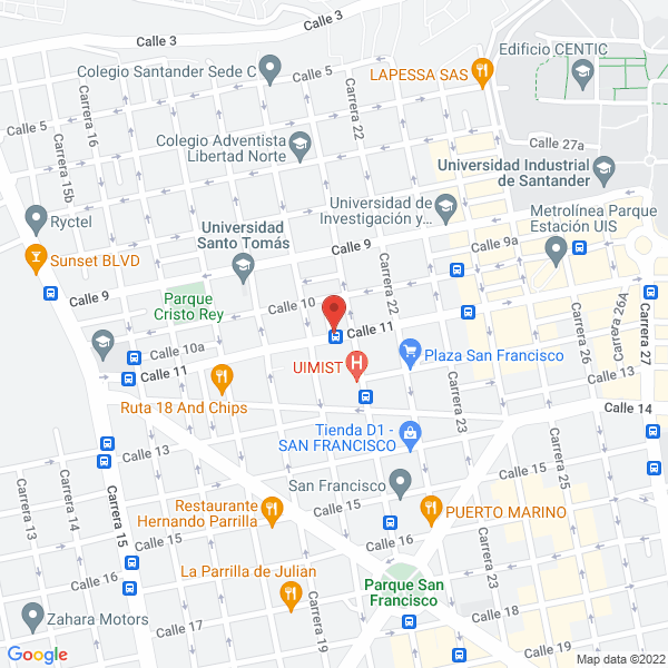 Map of Centro De Acondicionamiento Físico Cuerpo En Forma