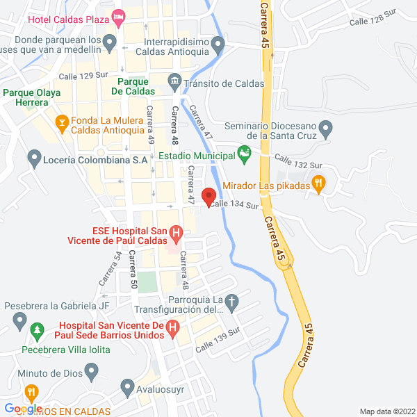 Mapa de Centro De Belleza Vision Style
