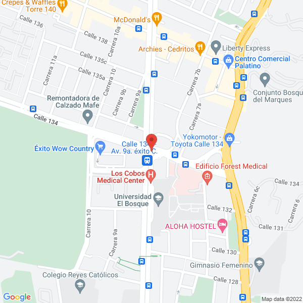 Mapa de Centro De Tecnología Oftálmica S.A.
