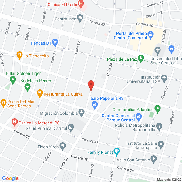 Map of Coempaques Ltda.