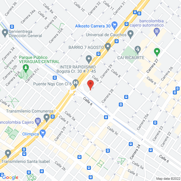 Mapa de Centro De Servicio R & C Ltda.