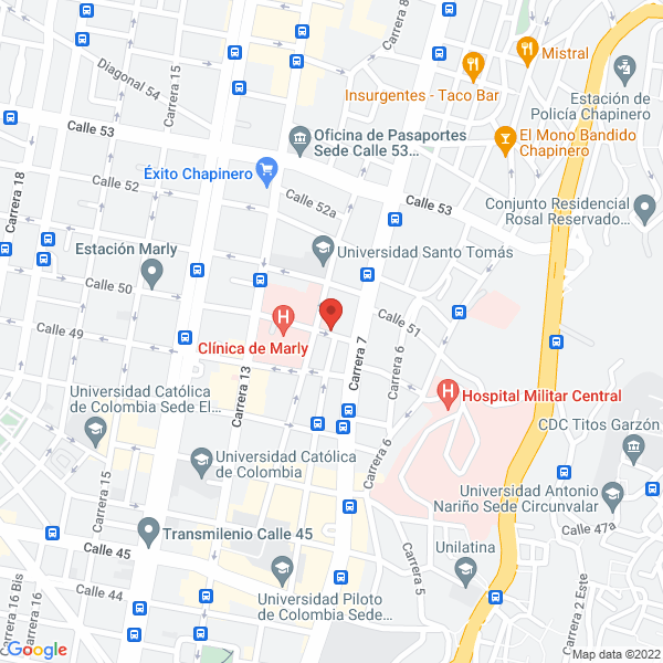 Mapa de Centro De Vacunación R&S