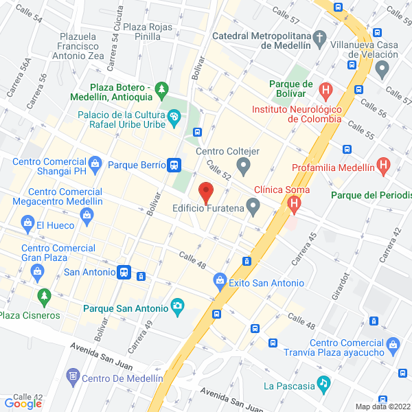 Mapa de Centro Dental Palatino