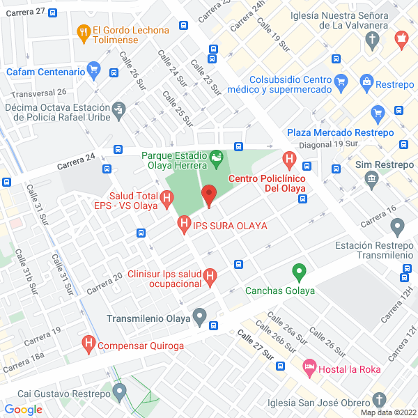 Mapa de Centro Médico Cristo Rey