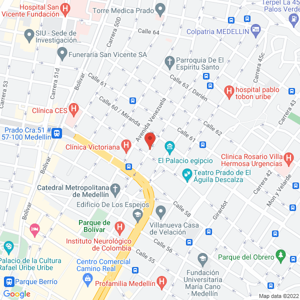 Mapa de Centro De Vacunación Salud Y Vida I.P.S.