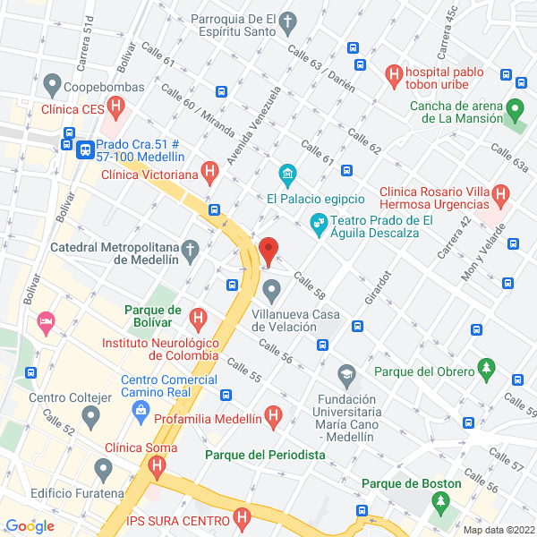 Mapa de Centro Odontológico La Oriental