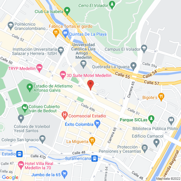 Mapa de Centro Estético Formas
