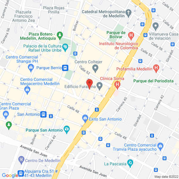 Mapa de Centro Fotográfico Antonio Giraldo