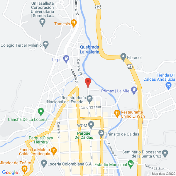Mapa de Centro Ganadero Purina