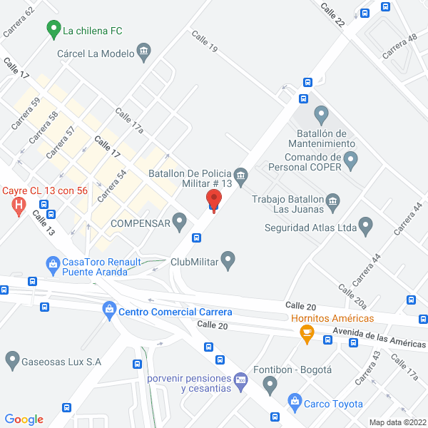 Mapa de Club Militar De Oficiales
